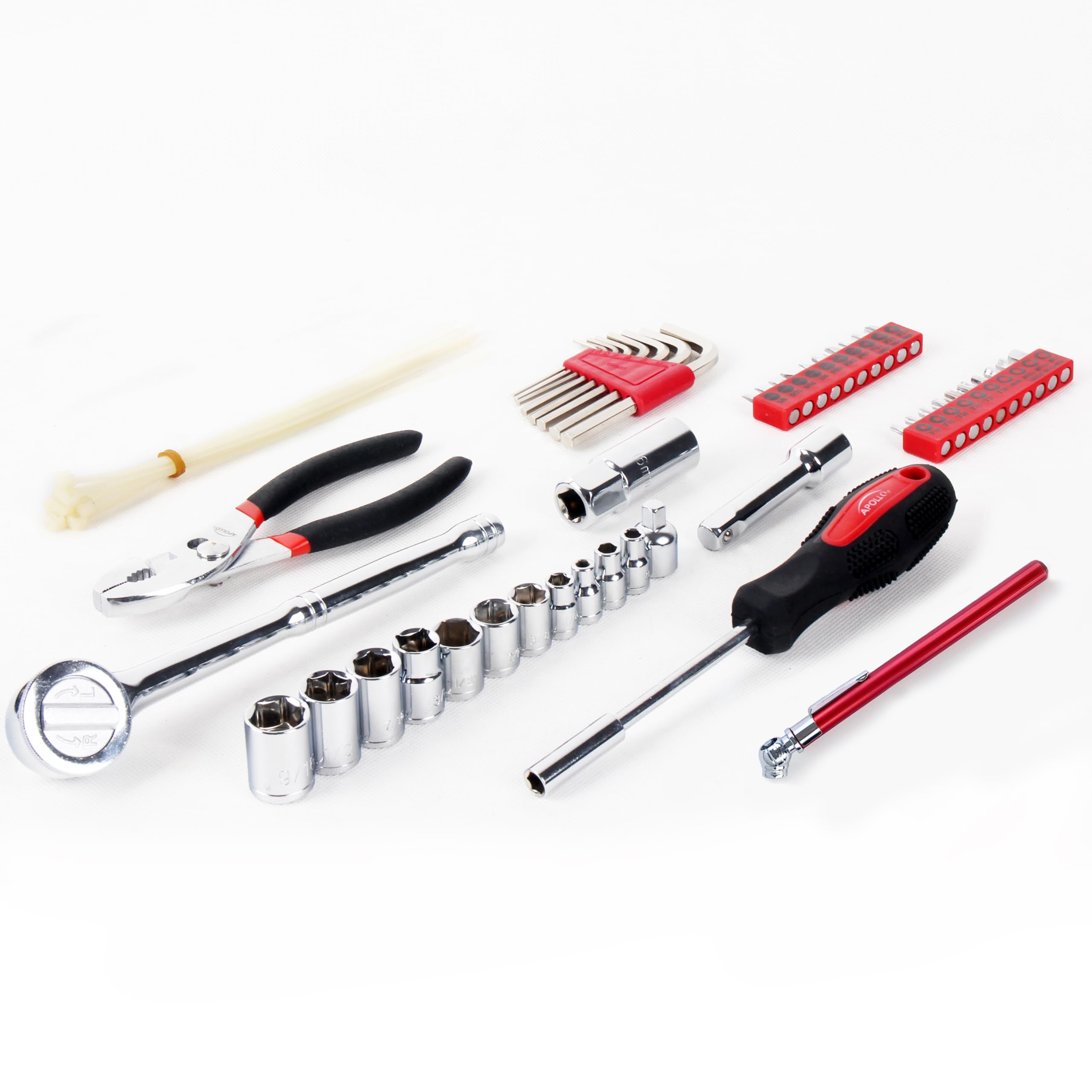 Foto 5 pulgar | Juego De Herramientas Apollo Tools Compact Metric 56 Piezas Con Estuche - Venta Internacional.