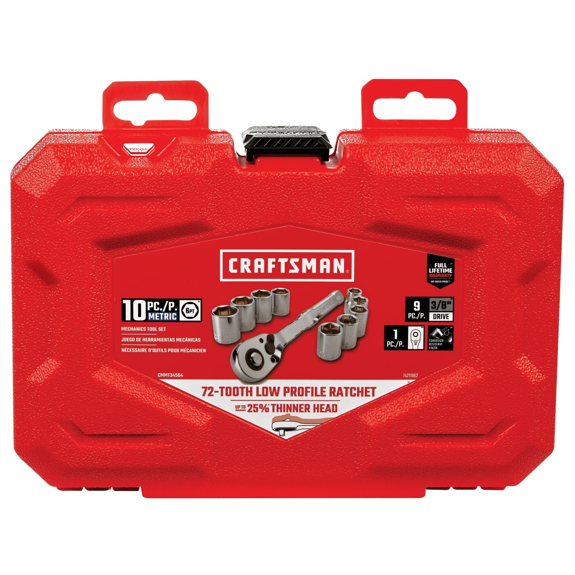 Foto 5 | Juego De Herramientas Mecánicas Craftsman Metric 3/8 Drive, 10 Piezas - Venta Internacional.