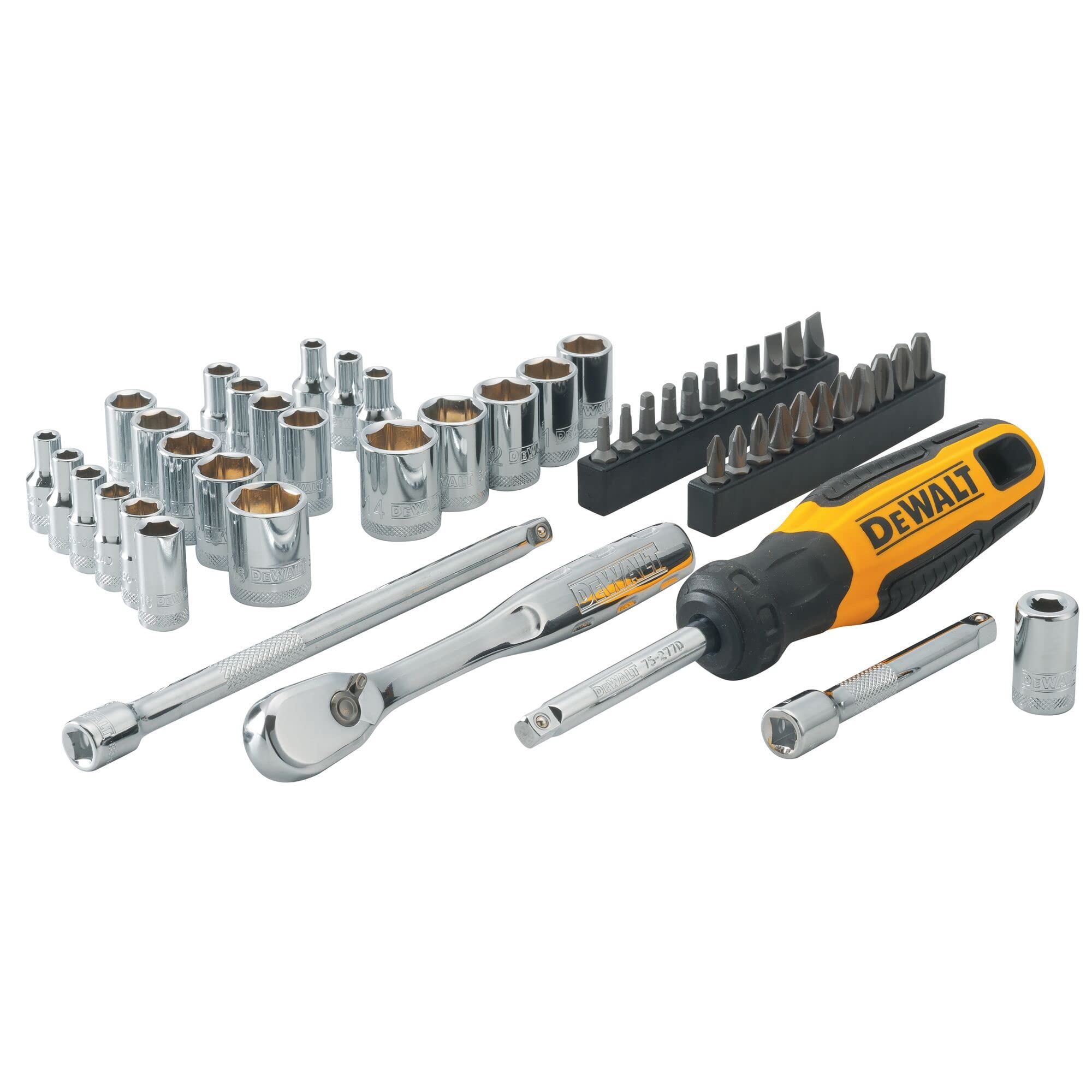 Juego De Herramientas Mecánicas Dewalt Dwmt81610t, Accionamiento De 1/4 Pulgadas, 50 Piezas - Venta Internacional.