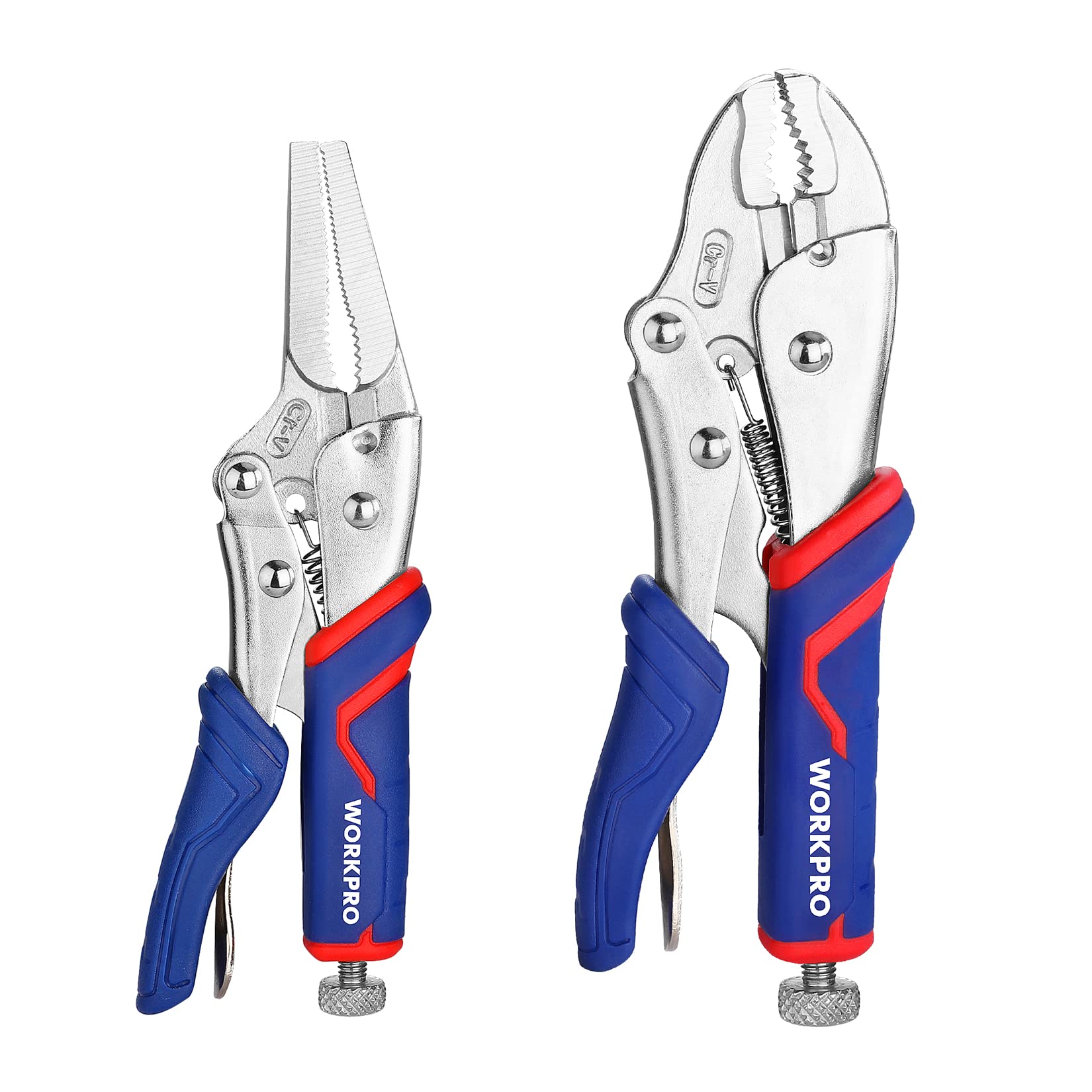 Foto 2 pulgar | Juego De Alicates Con Cierre Workpro, 2 Piezas, Acero Cr-v, 18 Cm Y 17 Cm - Venta Internacional.