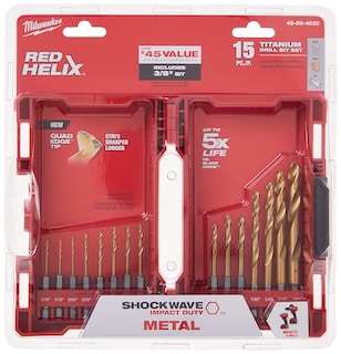 Foto 4 | Juego de Brocas Milwaukee 48-89-4630 Tin Shockwave 15 Unidades - Venta Internacional