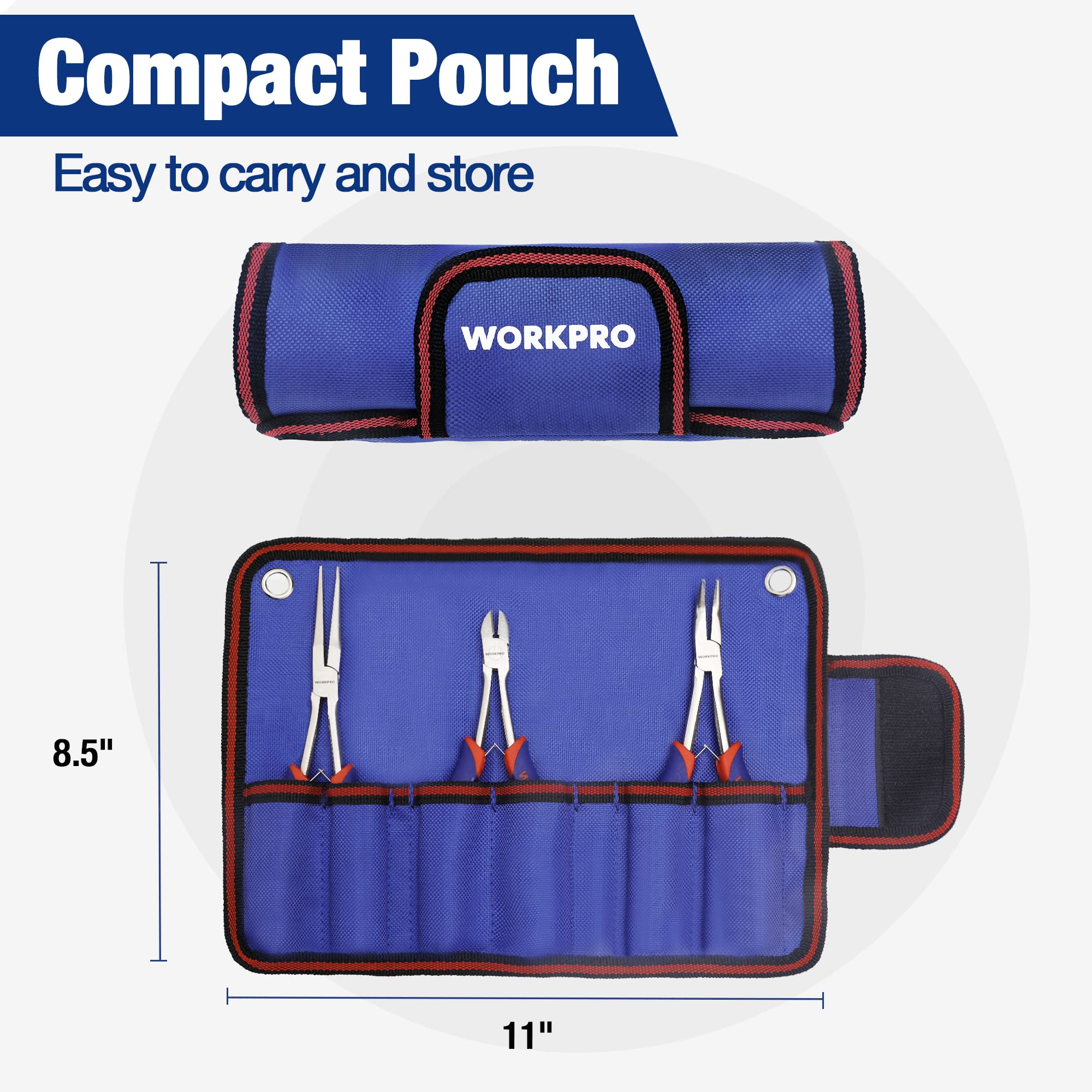 Foto 8 pulgar | Juego de Alicates Workpro 3 Piezas-Venta Internacional