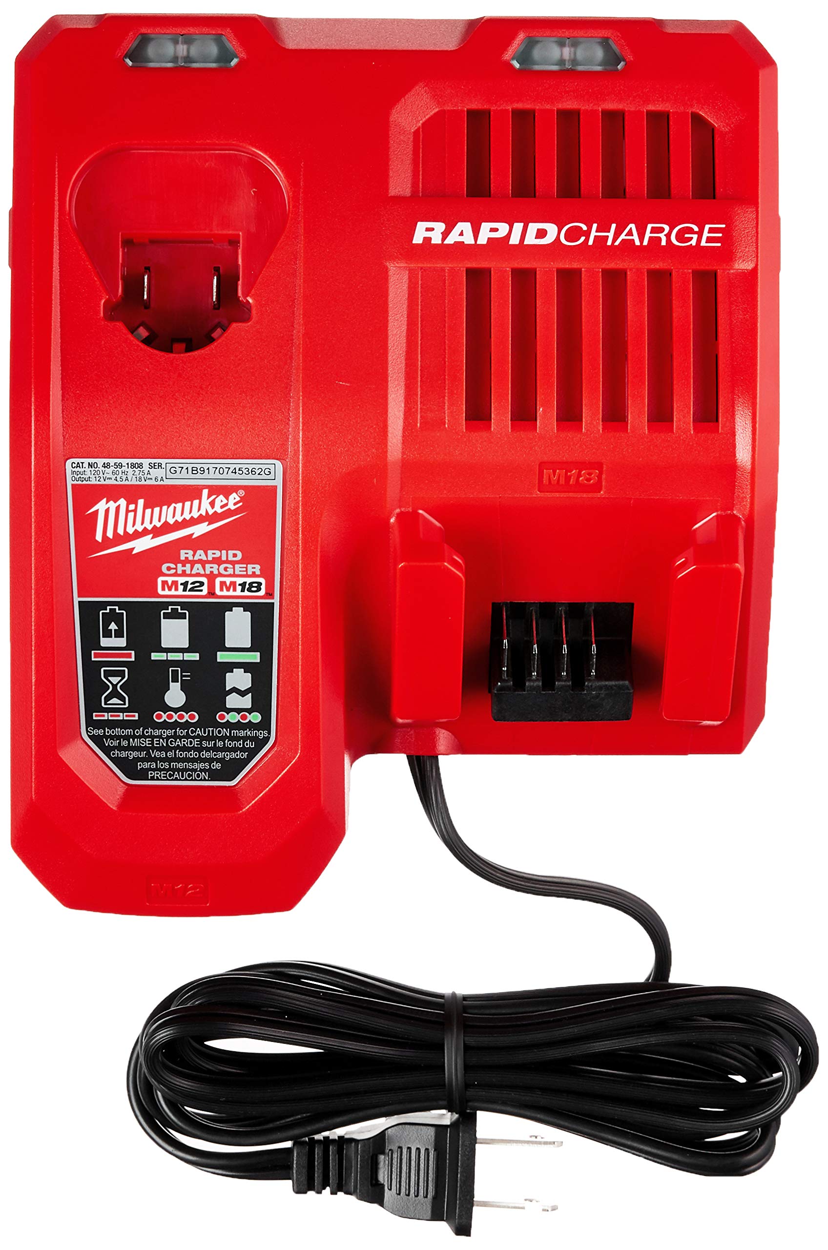 Foto 3 pulgar | Herramientas Eléctricas Charger Milwaukee M18 y M12 Rapid Charger - Venta Internacional