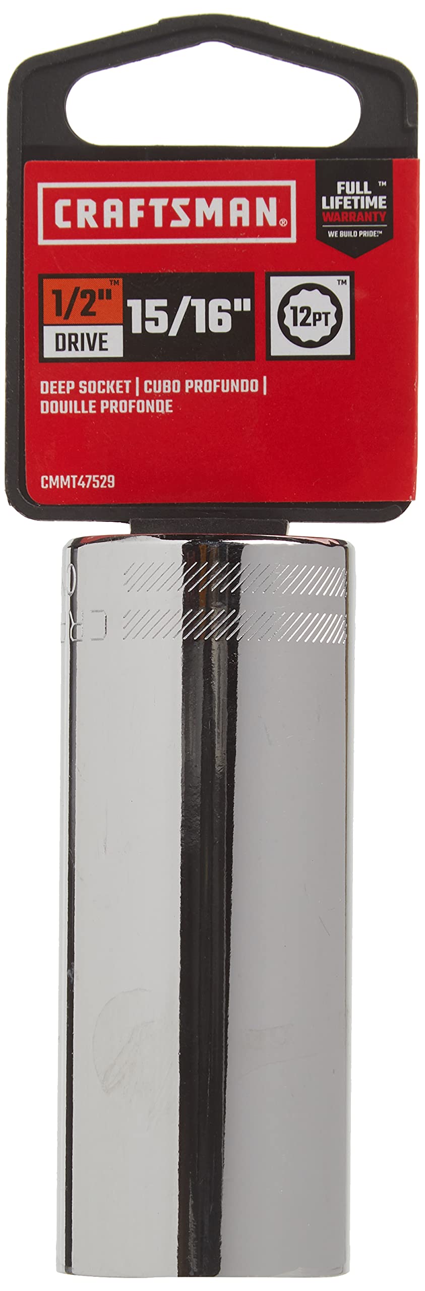 Foto 2 | Juego de Enchufes Craftsman Deep Drive de 1/2" 12 Puntos Sae 15/16" - Venta Internacional