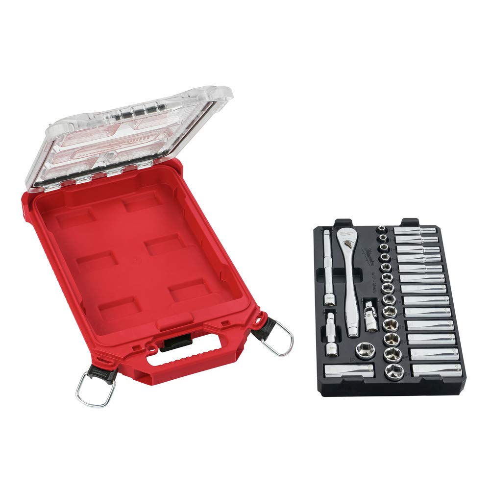 Foto 2 | Juego de Enchufes Milwaukee 48-22-9482 32 Piezas Métricas de 3/8 Pulgadas - Venta Internacional
