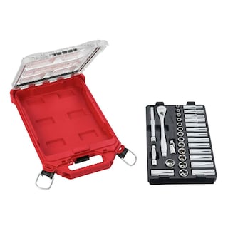 Foto 2 | Juego de Enchufes Milwaukee 48-22-9482 32 Piezas Métricas de 3/8 Pulgadas - Venta Internacional