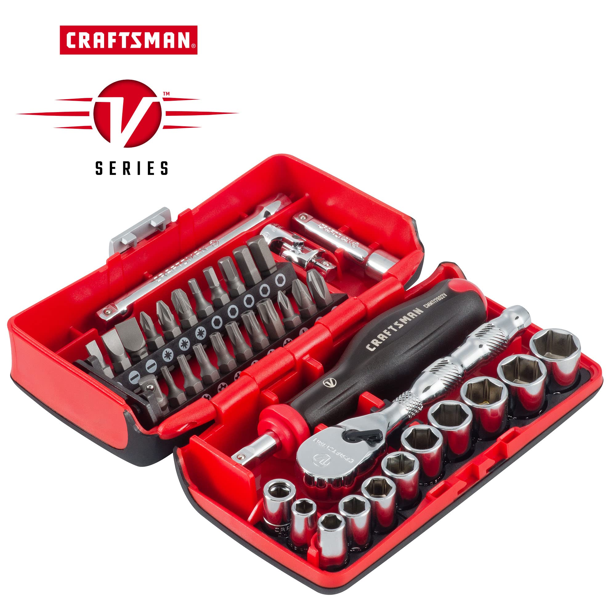 Foto 3 pulgar | Juego De Enchufes Craftsman V-series Shallow Drive De 1/4 Pulgadas, 38 Piezas - Venta Internacional.