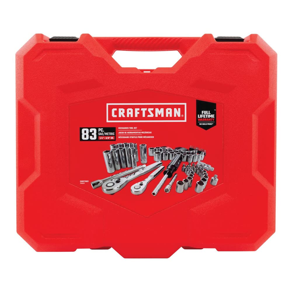 Foto 3 | Juego De Herramientas Mecánicas Craftsman Drive De 1/4 Pulgadas, 83 Piezas - Venta Internacional.