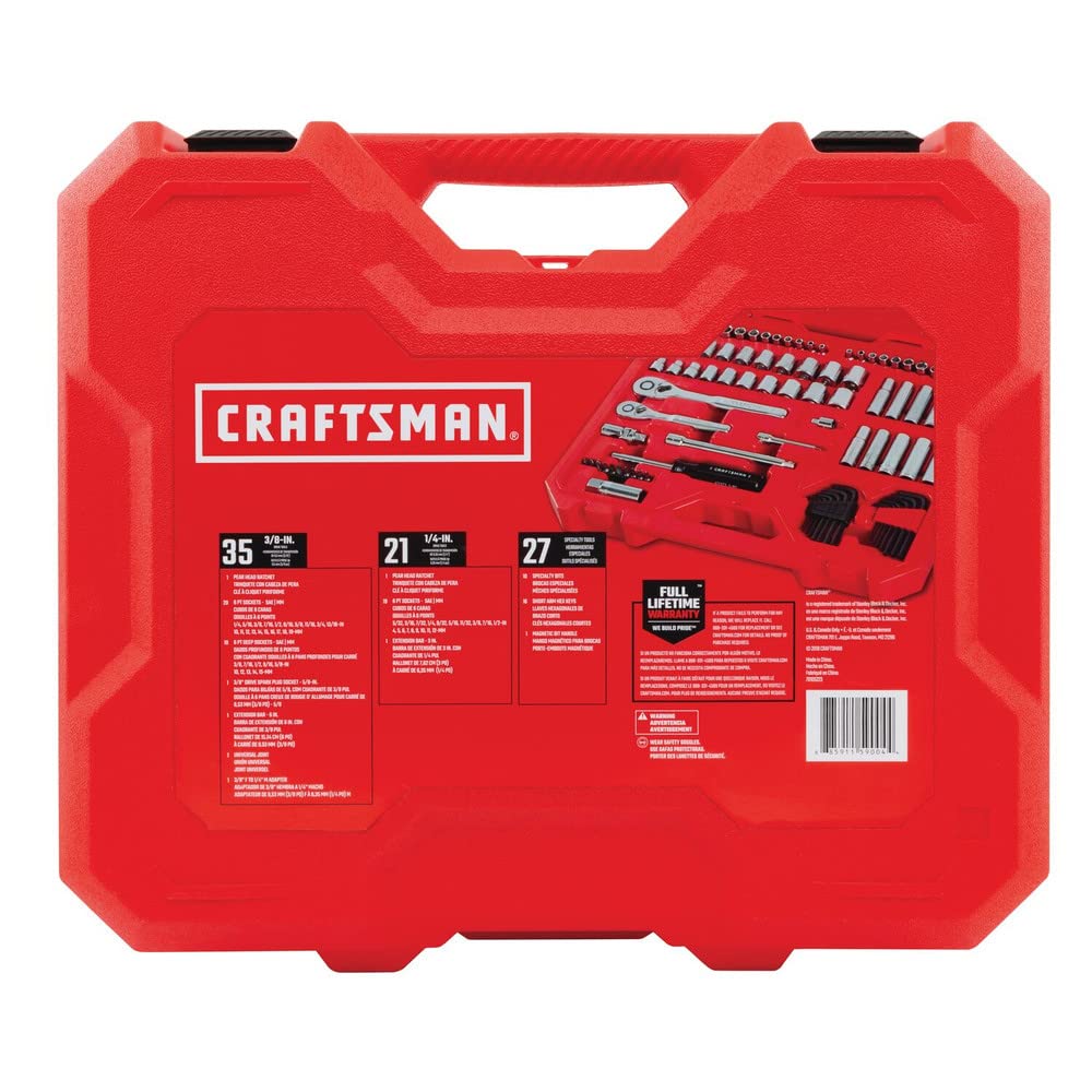 Foto 4 | Juego De Herramientas Mecánicas Craftsman Drive De 1/4 Pulgadas, 83 Piezas - Venta Internacional.