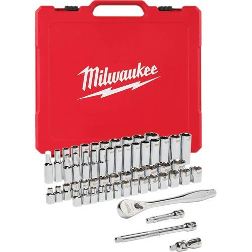 Foto 2 pulgar | Juego de Trinquete y Enchufe Milwaukee 56 Piezas 3/8 Dr Sae y Métrico - Venta Internacional