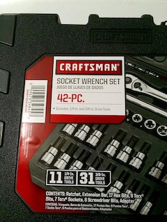 Foto 3 | Juego de Enchufes y Llaves Craftsman 42 Piezas 1/4 y 3/8 Pulgadas - Venta Internacional
