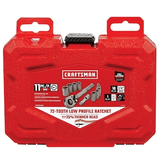 Foto 5 | Juego De Herramientas Mecánicas Craftsman, Accionamiento De 1/4 Pulgadas, 11 Piezas, Sae - Venta Internacional.