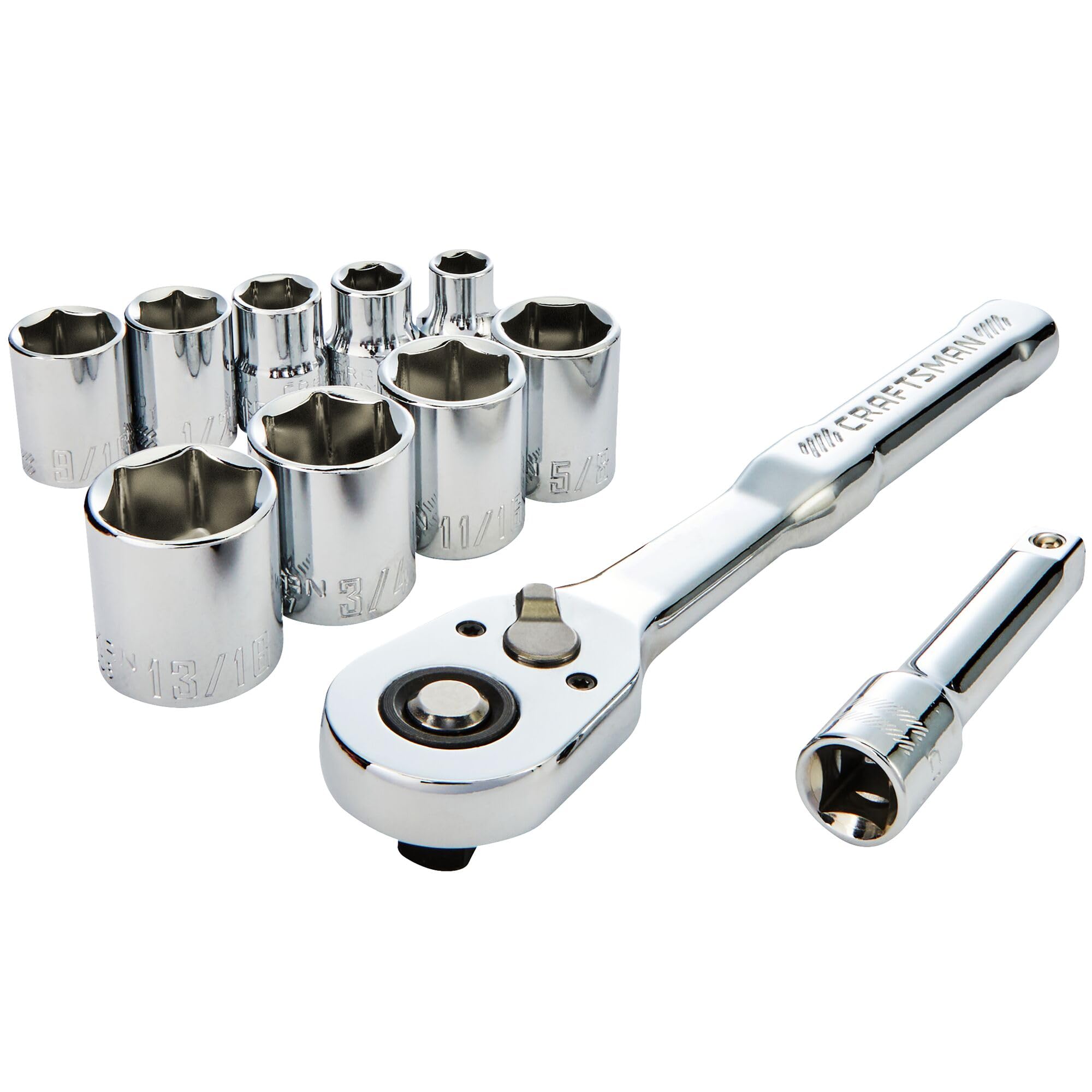 Foto 4 | Set De Enchufes Craftsman Cmmt12127, 11 Unidades, 3/8 Pulgadas - Venta Internacional.
