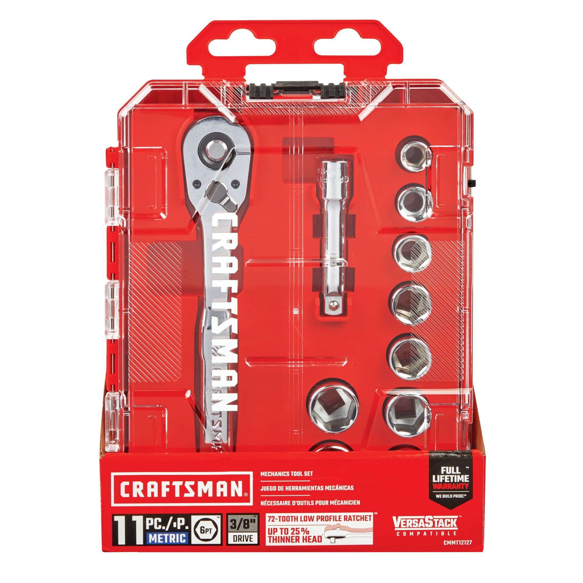 Foto 5 | Set De Enchufes Craftsman Cmmt12127, 11 Unidades, 3/8 Pulgadas - Venta Internacional.