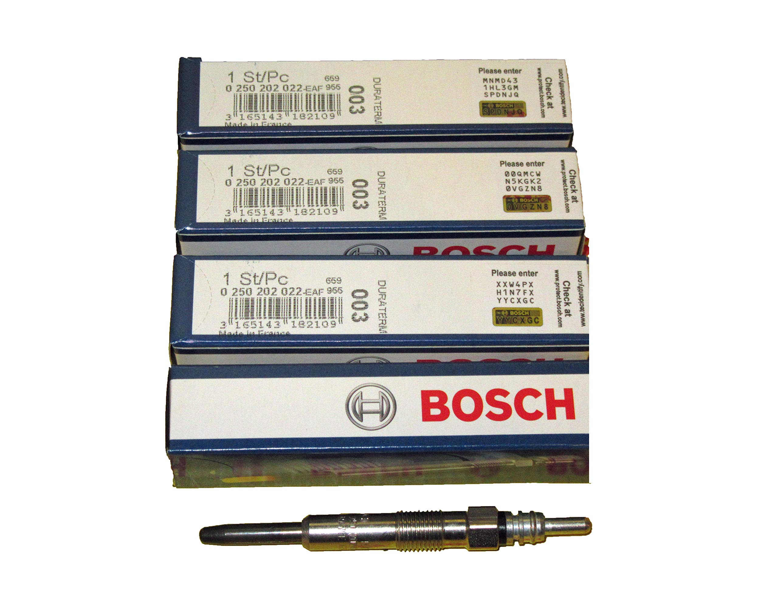 Foto 2 pulgar | Set De 4 Bujías Incandescentes Volkswagen Diesel Bosch 0250202022 - Venta Internacional.
