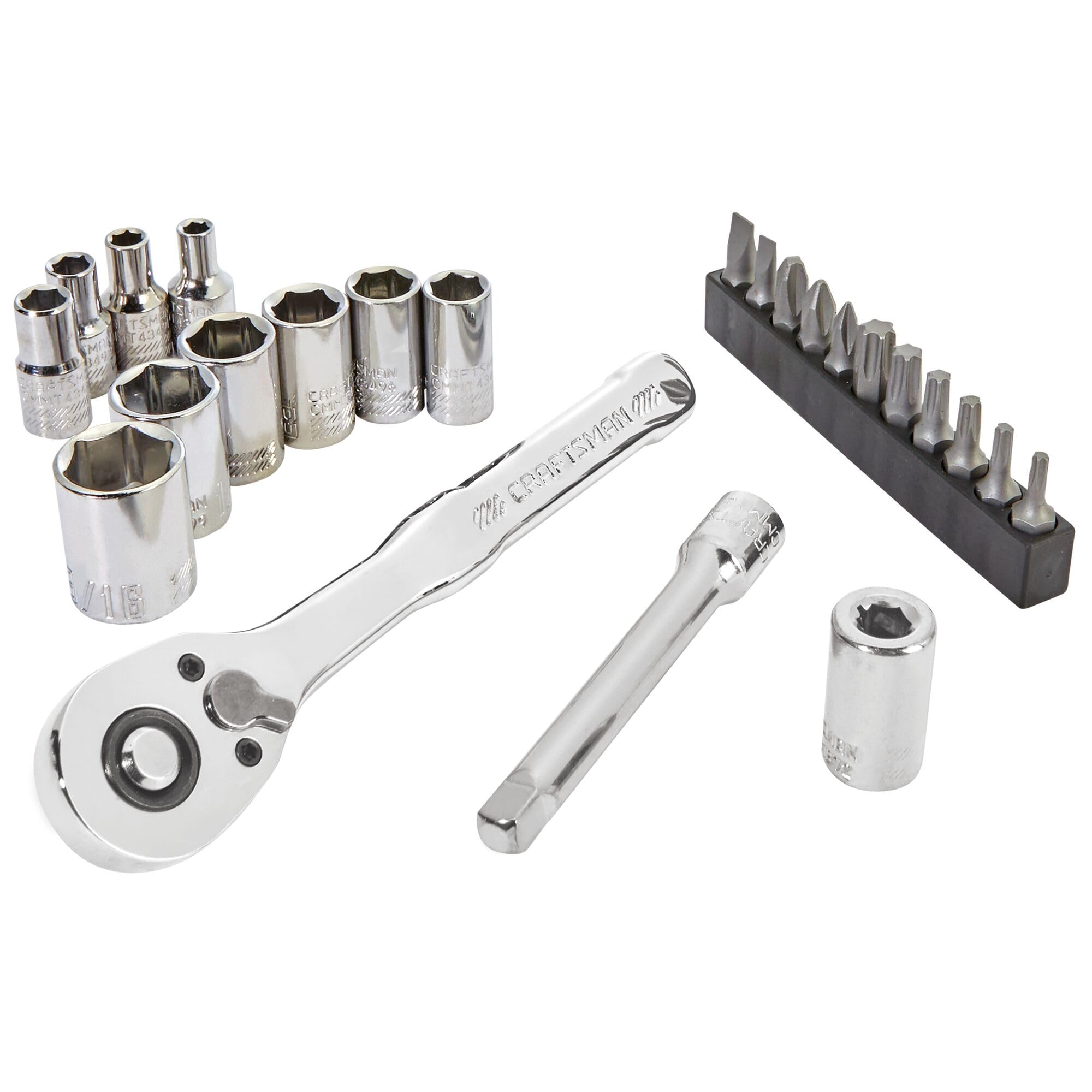Juego De Herramientas Mecánicas Craftsman, 24 Piezas, 1/4'' Drive Sae - Venta Internacional.