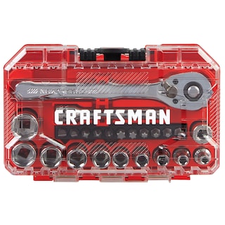 Foto 4 | Juego De Herramientas Mecánicas Craftsman, 24 Piezas, 1/4'' Drive Sae - Venta Internacional.