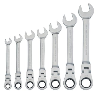 Foto 1 | Juego De Trinquetes Craftsman, Paquete De 7 Unidades, 72 Dientes, Cabezal Flexible 180°, Cromado - Venta Internacional.
