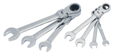 Foto 2 | Juego De Trinquetes Craftsman, Paquete De 7 Unidades, 72 Dientes, Cabezal Flexible 180°, Cromado - Venta Internacional.