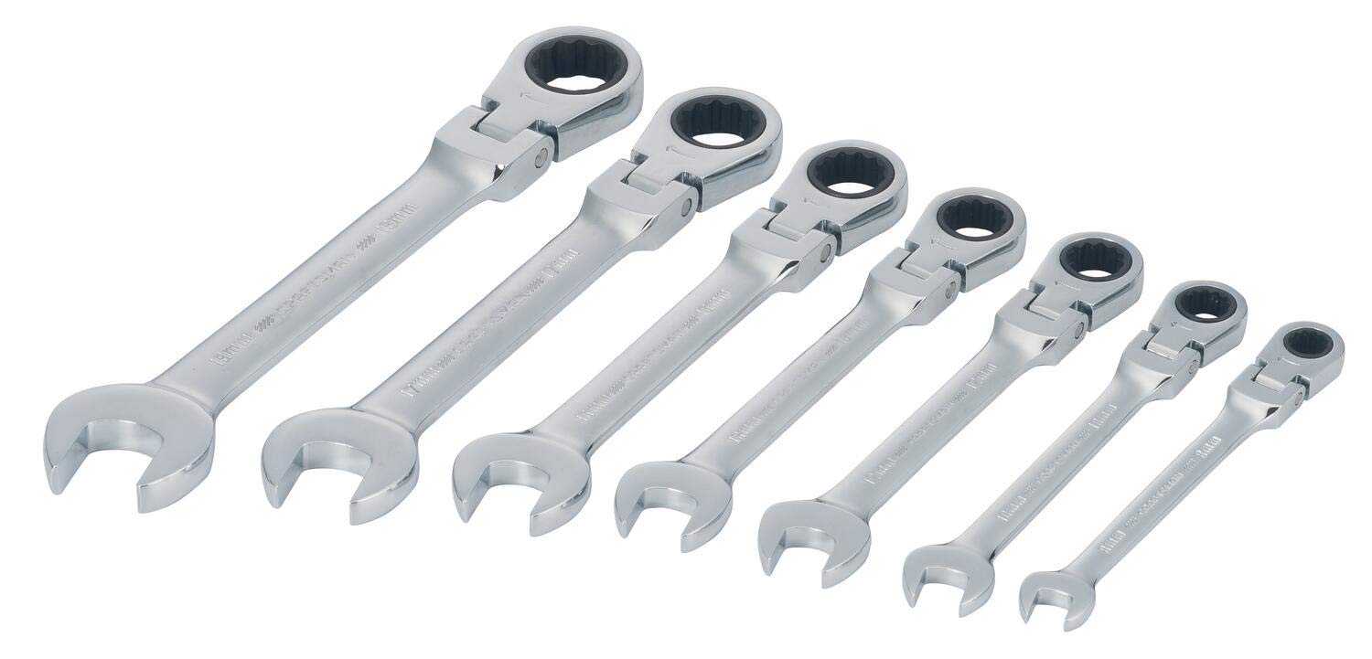 Foto 4 pulgar | Juego De Trinquetes Craftsman, Paquete De 7 Unidades, 72 Dientes, Cabezal Flexible 180°, Cromado - Venta Internacional.