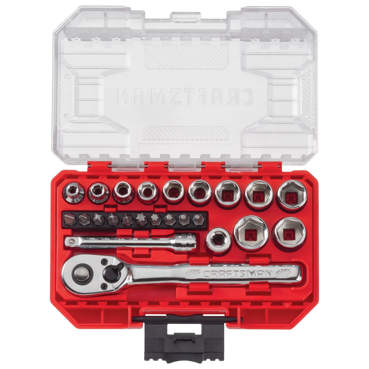 Foto 2 | Juego De Enchufes Craftsman Cmmt12010lz Con Accionamiento Métrico De 1/4 Pulgadas, 24 Piezas - Venta Internacional.