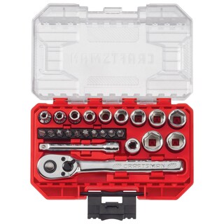 Foto 2 | Juego De Enchufes Craftsman Cmmt12010lz Con Accionamiento Métrico De 1/4 Pulgadas, 24 Piezas - Venta Internacional.