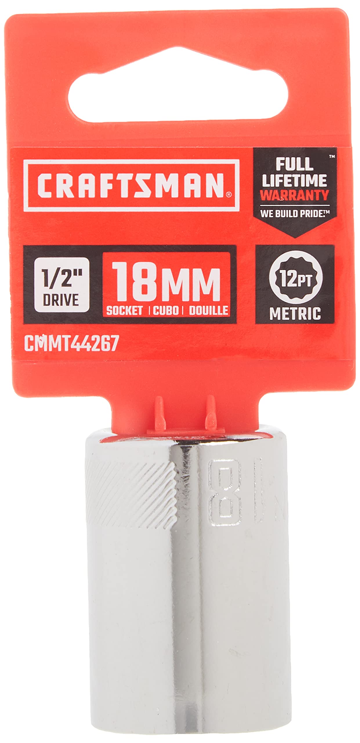 Foto 4 | Set De Enchufes Craftsman Cmmt44267, Disco De 1/2 Pulgada, 18 Mm Y 12 Puntos - Venta Internacional.