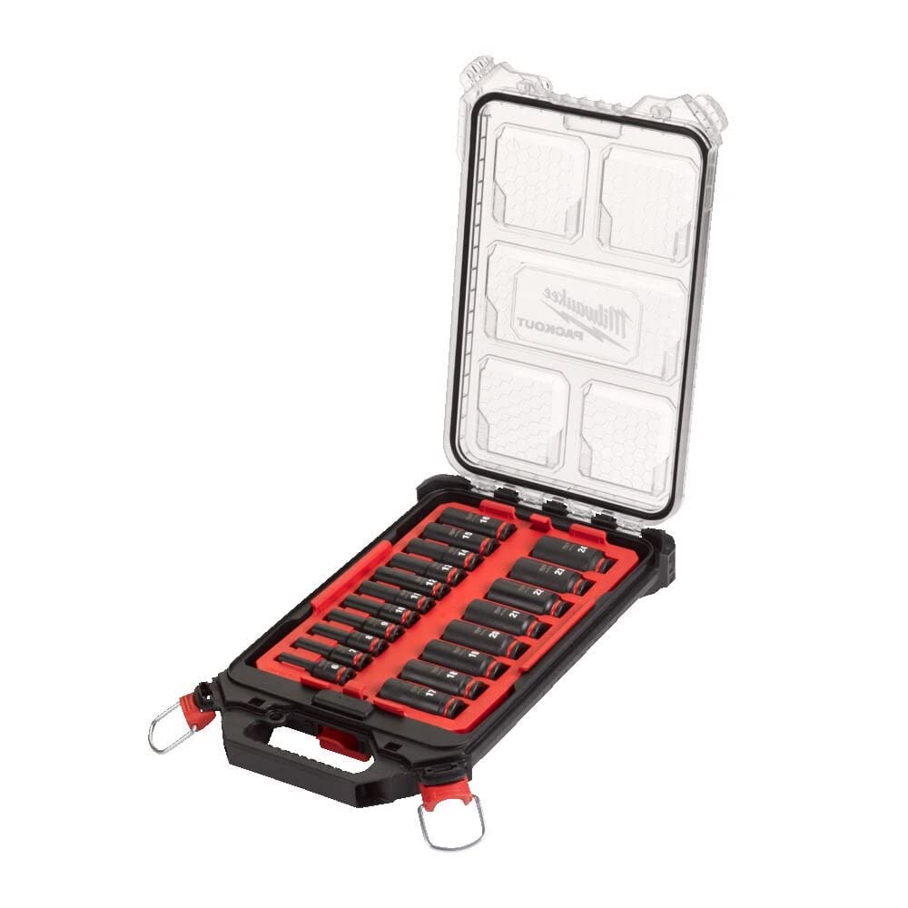 Foto 3 pulgar | Juego De Enchufes Milwaukee 4932480946 3/8 Drive Packout, 19 Piezas - Venta Internacional.
