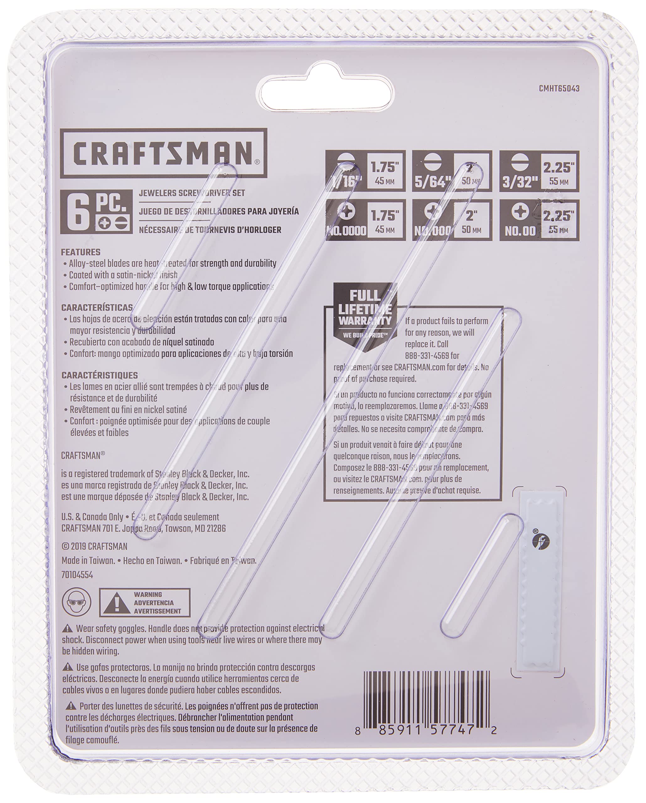 Foto 4 pulgar | Juego De Destornilladores Craftsman Cmht65043 6 Piezas - Venta Internacional.