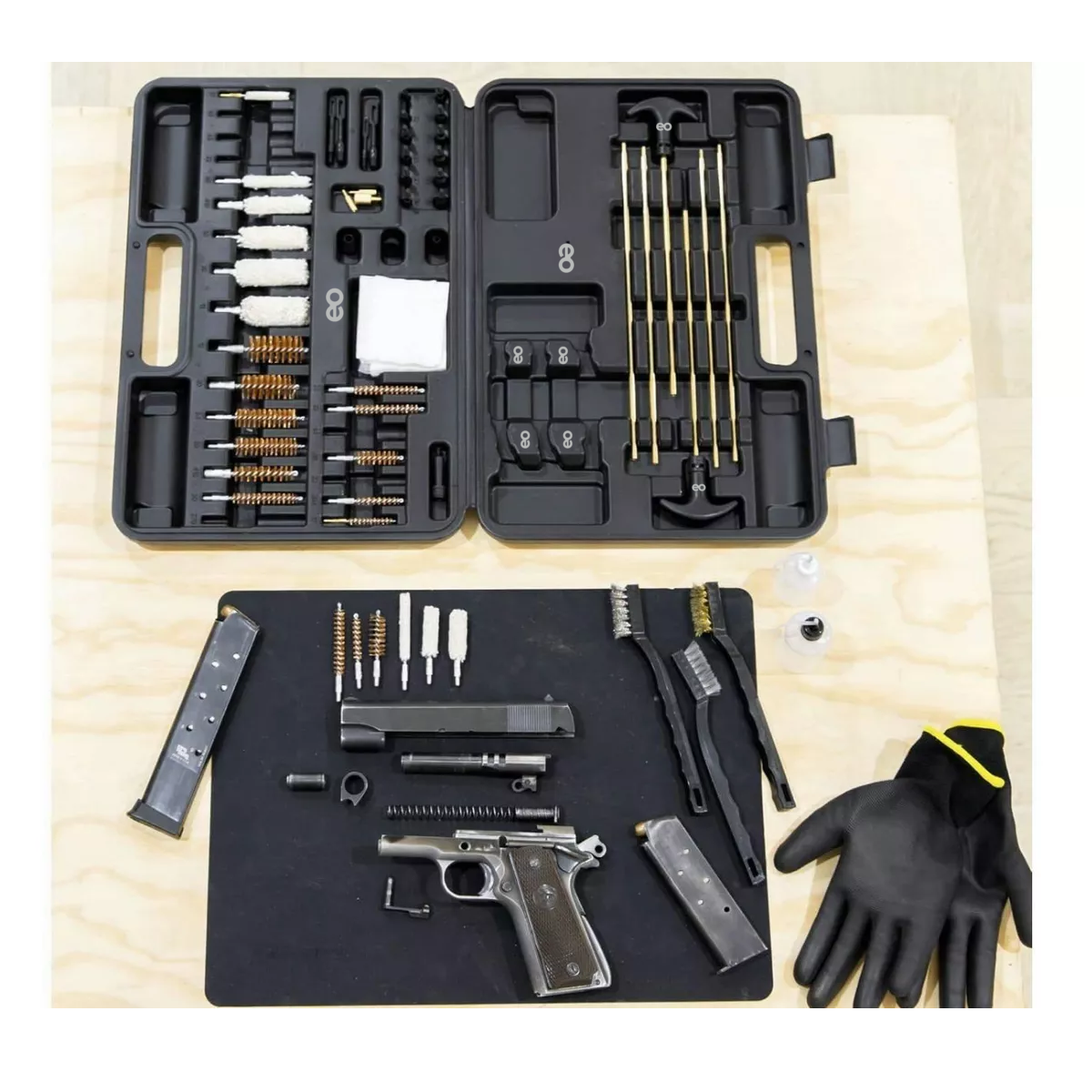 Foto 2 | Kit De Limpieza De Pistola, Rifle Universal, 62 Piezas Eo Safe Imports Esi-17471-1 Multicolor