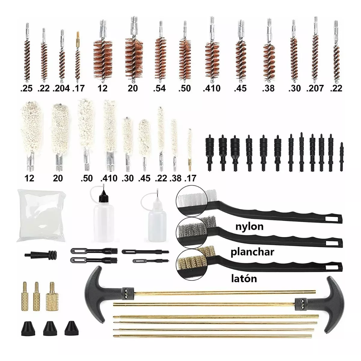 Foto 4 pulgar | Kit De Limpieza De Pistola, Rifle Universal, 62 Piezas Eo Safe Imports Esi-17471-1 Multicolor