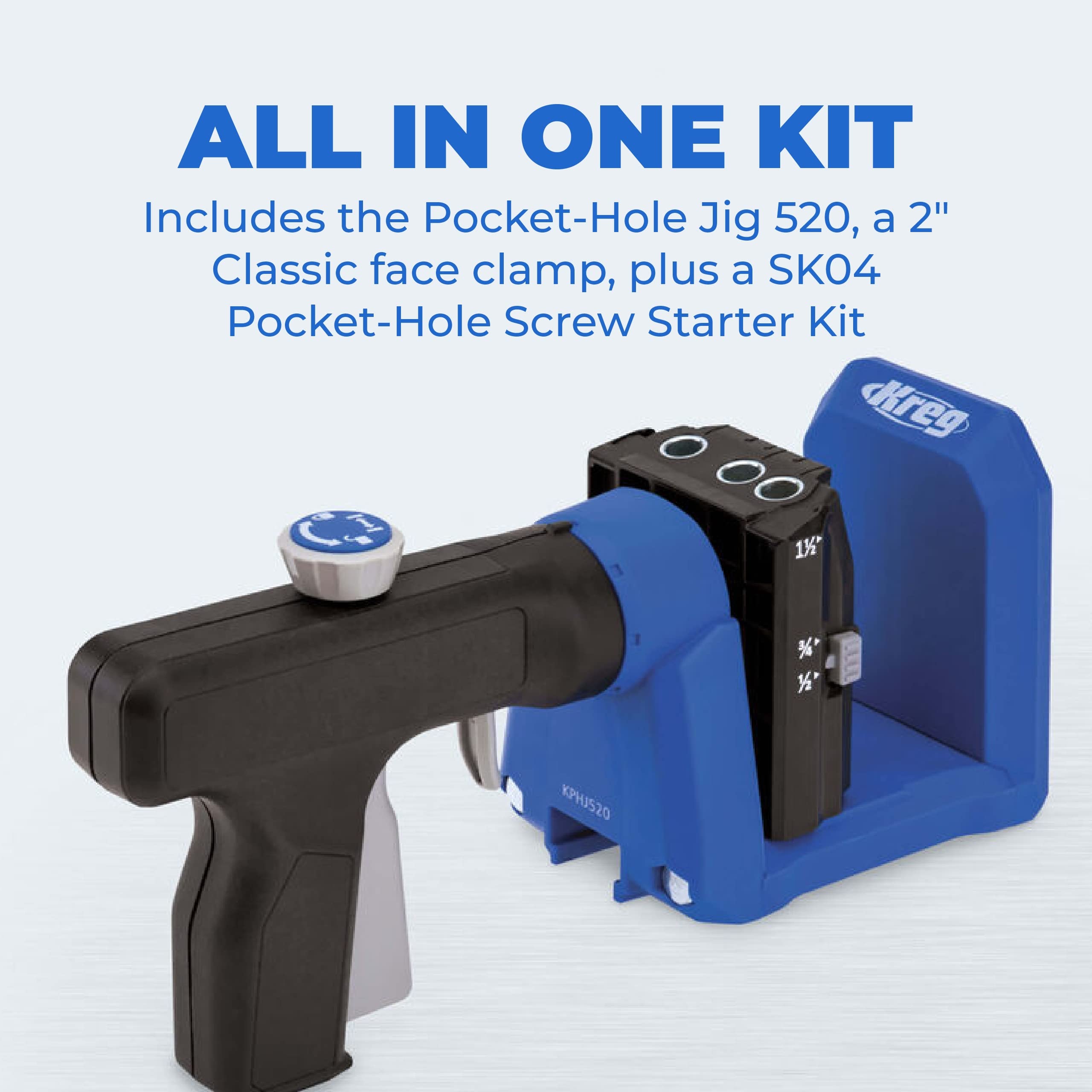 Foto 3 pulgar | Plantilla Con Orificio De Bolsillo Kreg 520pro Con 260 Tornillos Para 1,27 A 3,81 Cm - Venta Internacional.