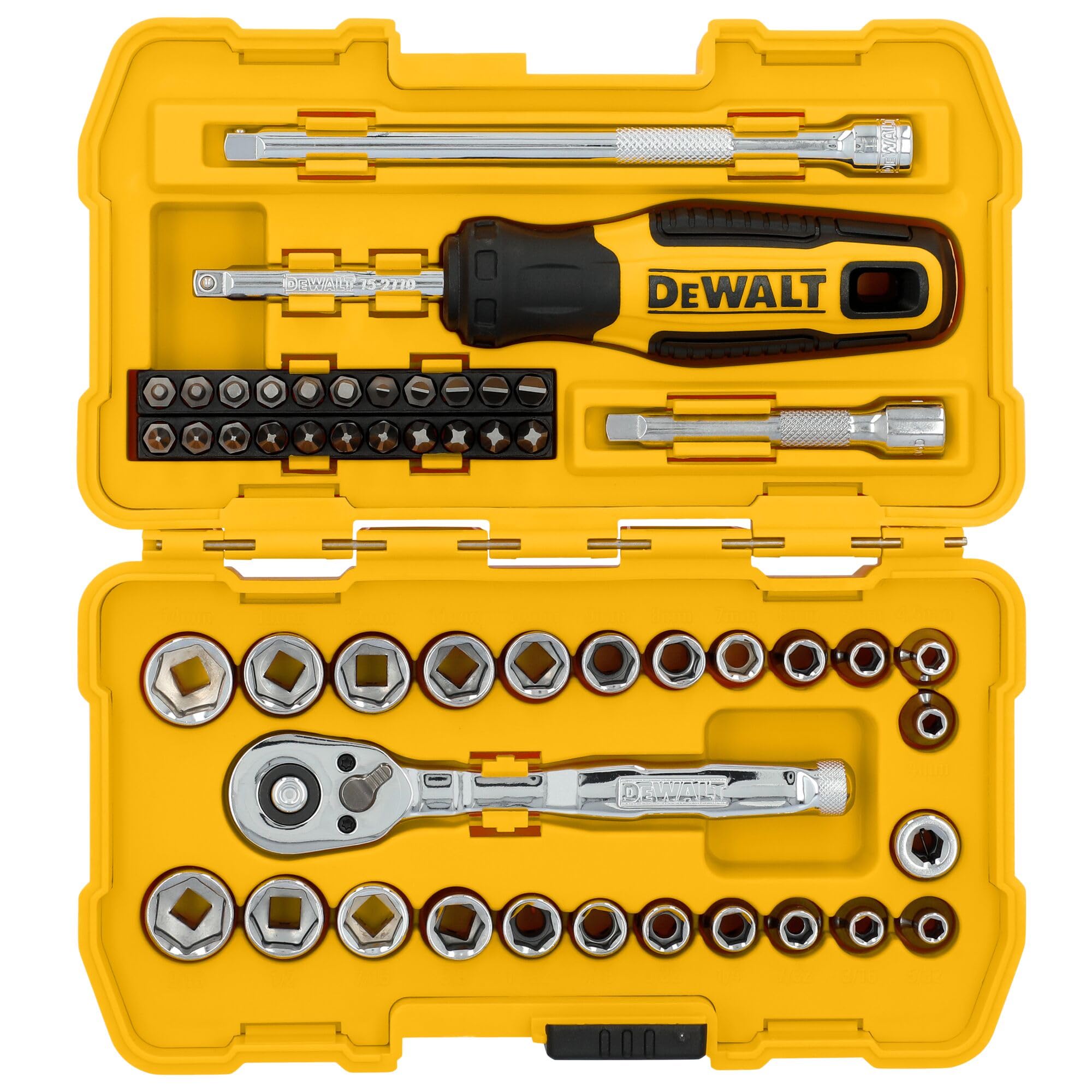 Foto 5 pulgar | Juego De Herramientas Mecánicas Dewalt 1/4 Drive 50 Piezas Dwmt45422 - Venta Internacional.