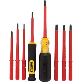 Foto 4 | Juego De Destornilladores Dewalt Con Aislamiento Y Empuñadura De Vinilo, 10 Piezas - Venta Internacional.