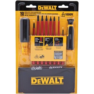 Foto 5 | Juego De Destornilladores Dewalt Con Aislamiento Y Empuñadura De Vinilo, 10 Piezas - Venta Internacional.