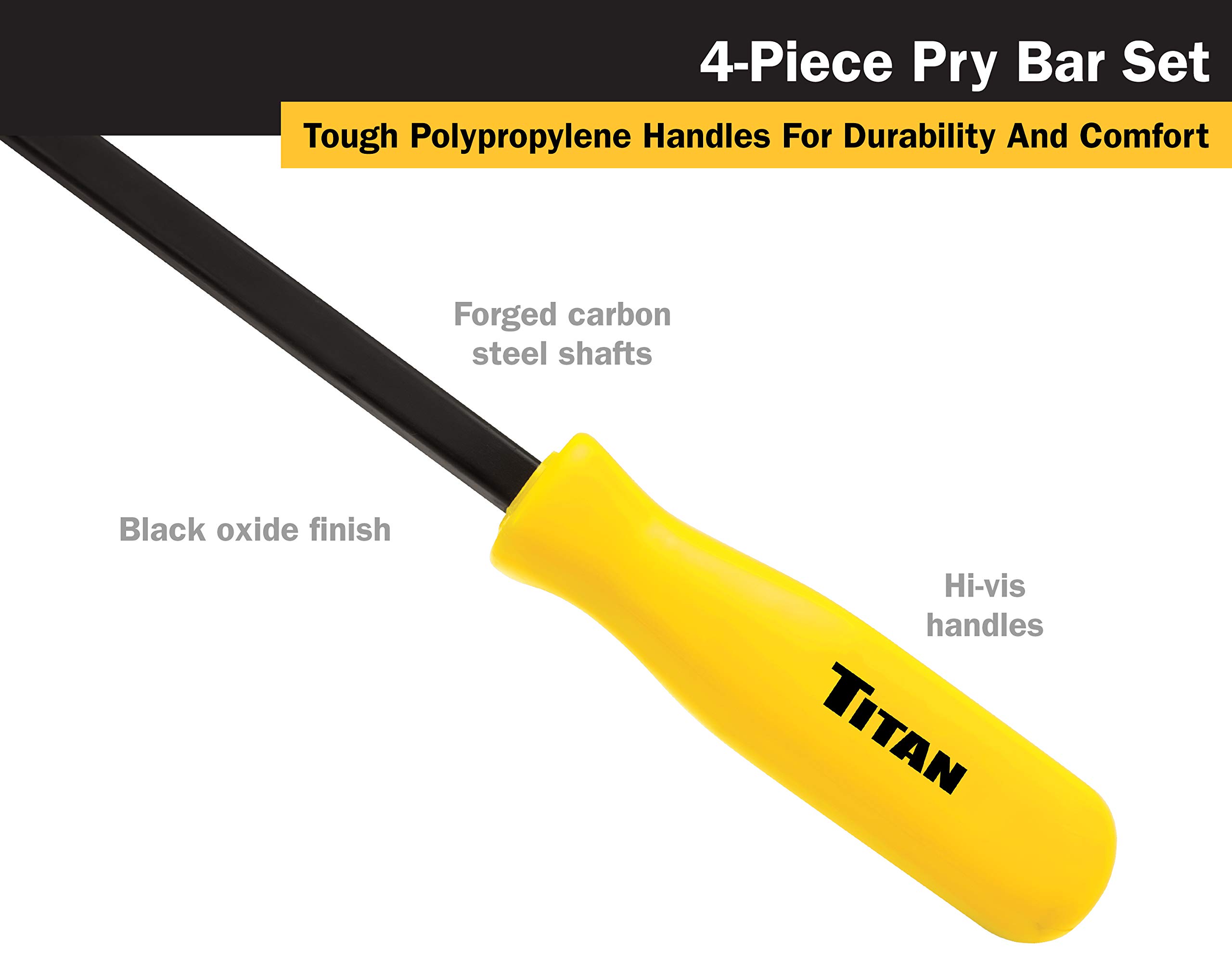Foto 4 pulgar | Juego De Palancas Titan 17101 Con 4 Destornilladores, Barras De Palanca De 20 A 60 Cm - Venta Internacional.