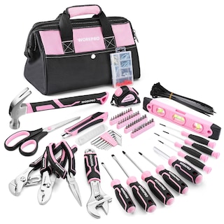 Foto 1 | Juego De Herramientas Workpro Pink 277 Piezas Con Bolsa Y Bolsa De Almacenamiento - Venta Internacional.