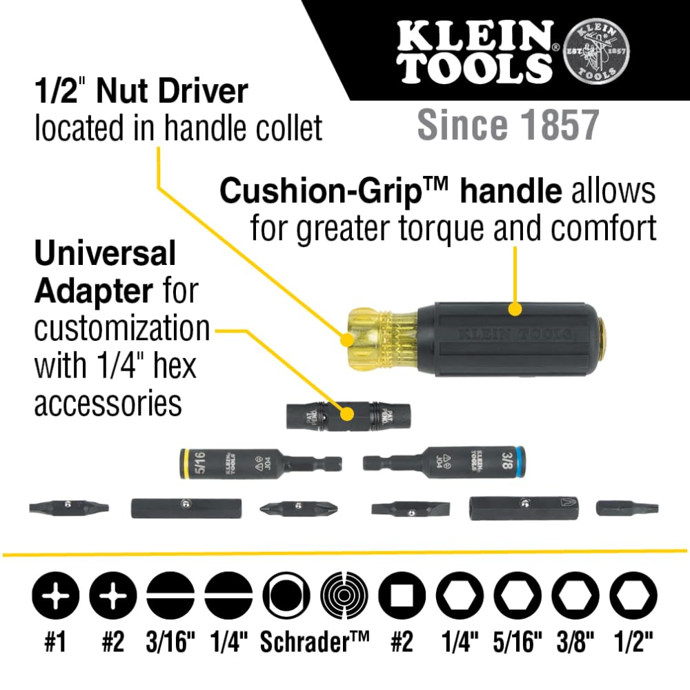Foto 3 pulgar | Destornillador/destornillador Multibroca Klein Tools 32527hd Knect - Venta Internacional.