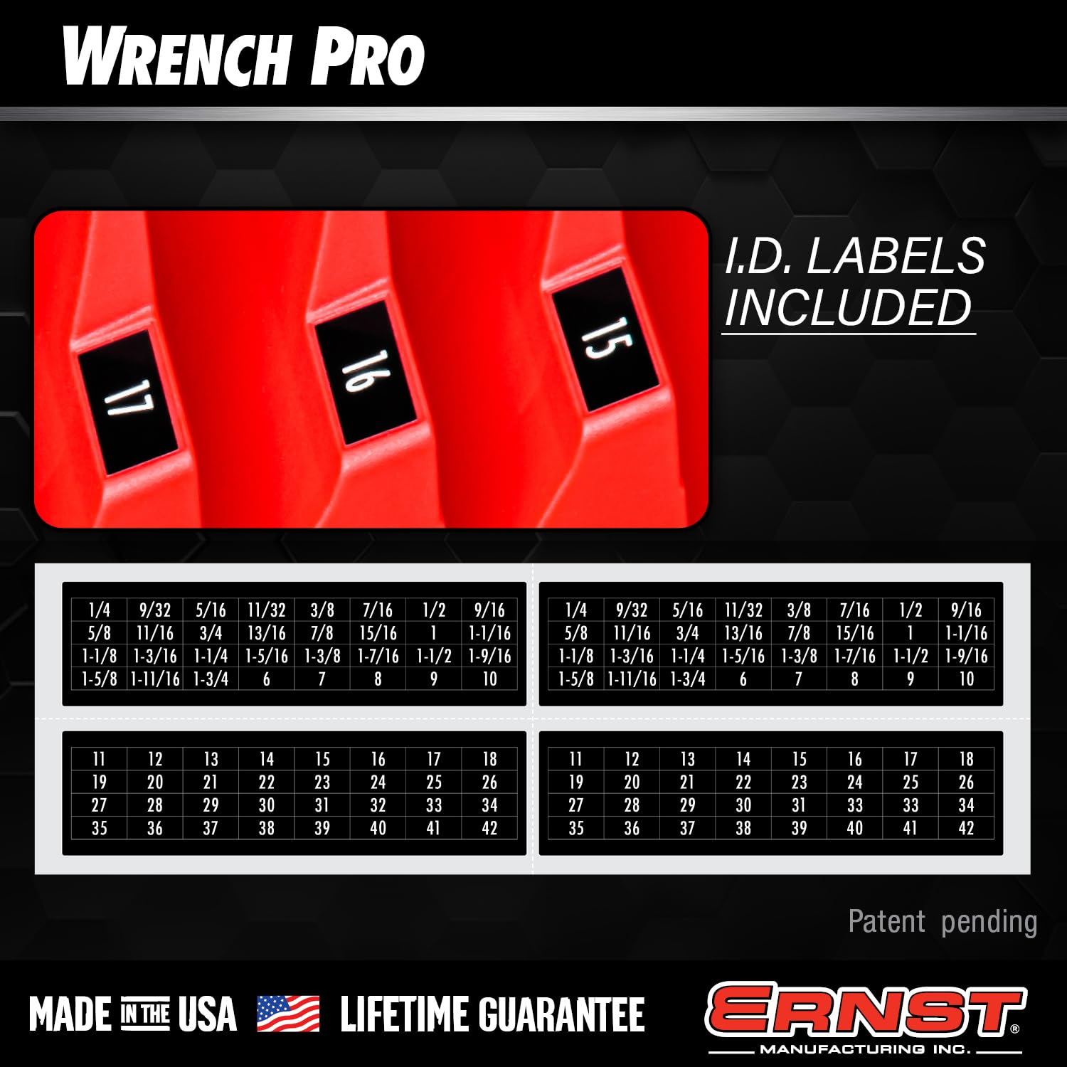 Foto 6 pulgar | Organizador De Llaves Ernst Manufacturing Wrench Pro Para 20 Llaves - Venta Internacional.