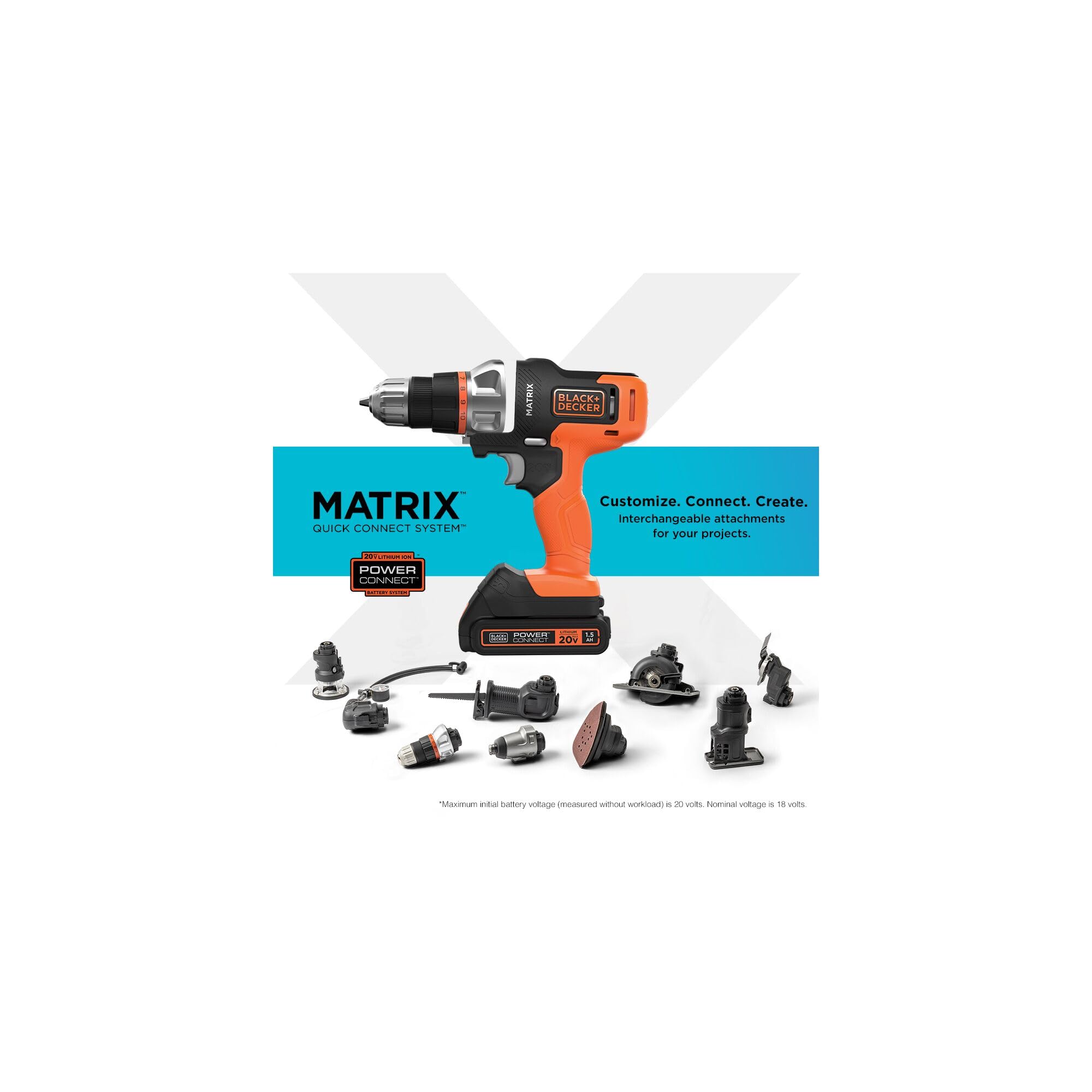 Foto 6 pulgar | Kit Combinado De Herramientas Eléctricas Black+decker 20v Max Matrix Juego De 6 Herramientas - Venta Internacional.