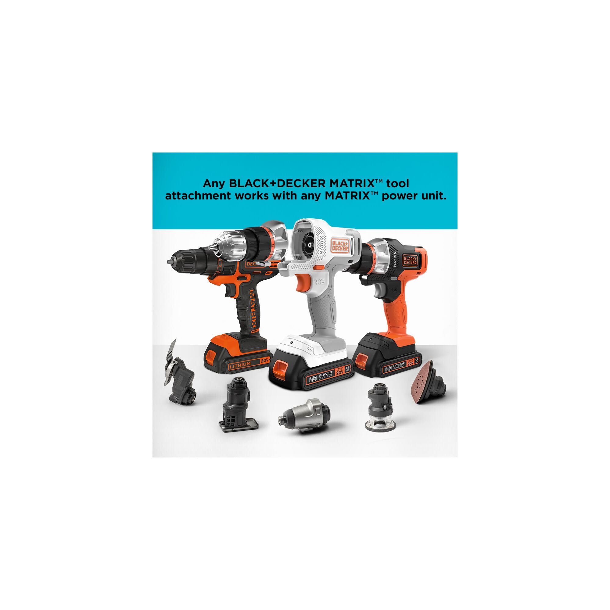 Foto 6 | Kit Combinado De Herramientas Eléctricas Black+decker 20v Max Matrix Juego De 6 Herramientas - Venta Internacional.