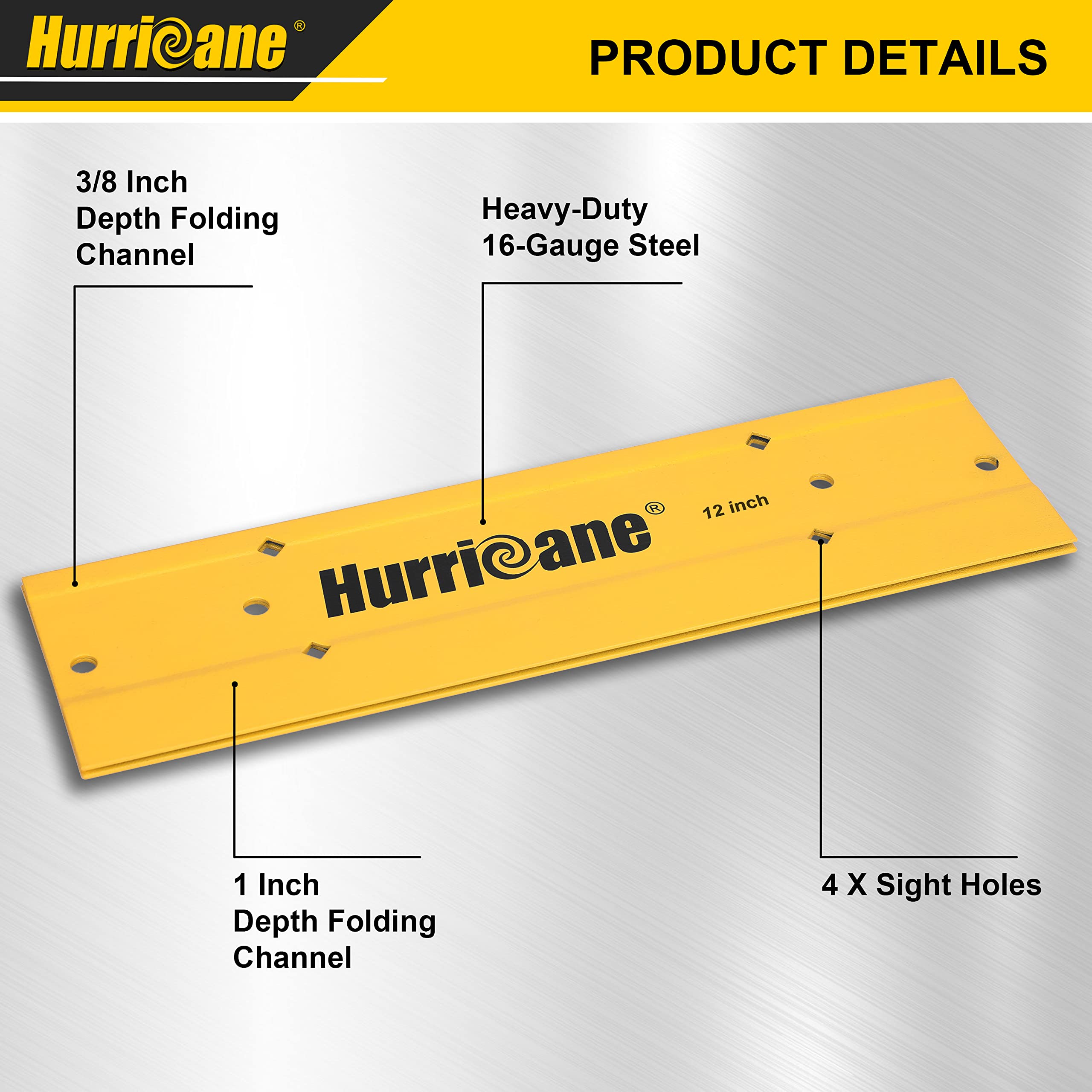 Foto 3 pulgar | Herramienta Plegable Hurricane De 30 Cm Para Doblado De Chapa Metálica Para Conductos De Climatización - Venta In