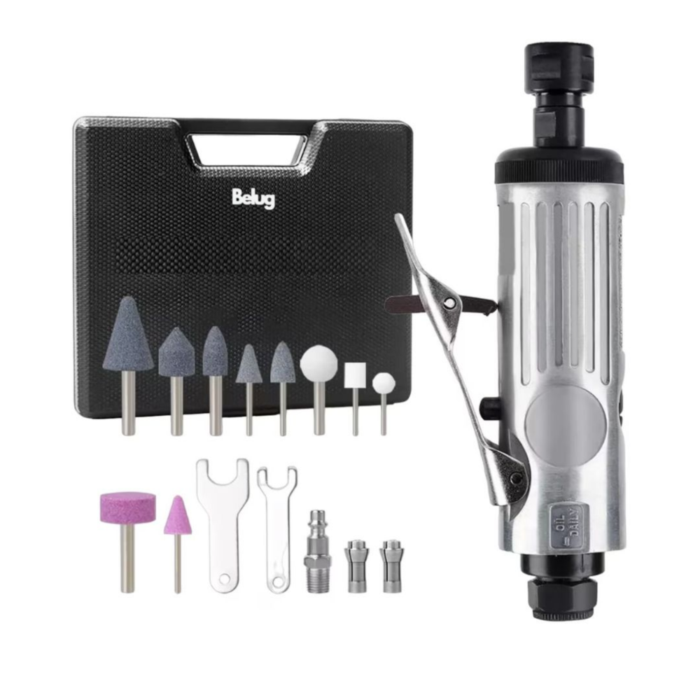 Foto 2 pulgar | Kit Mini Taladro Neumático Amoladora Neumática Plata Belug