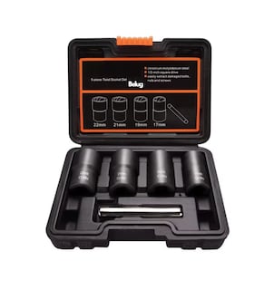 Foto 1 | Juego De Extractores Belug 1/2'' Para Quitar Tuercas Barridas Negro Detalle Naranja