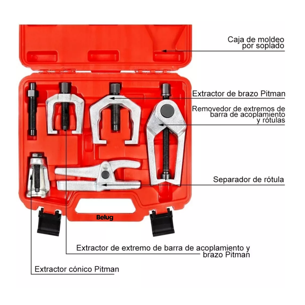 Foto 4 pulgar | Herramienta Multiuso Para Extraer Junta Esférica Rojo/plata Belug