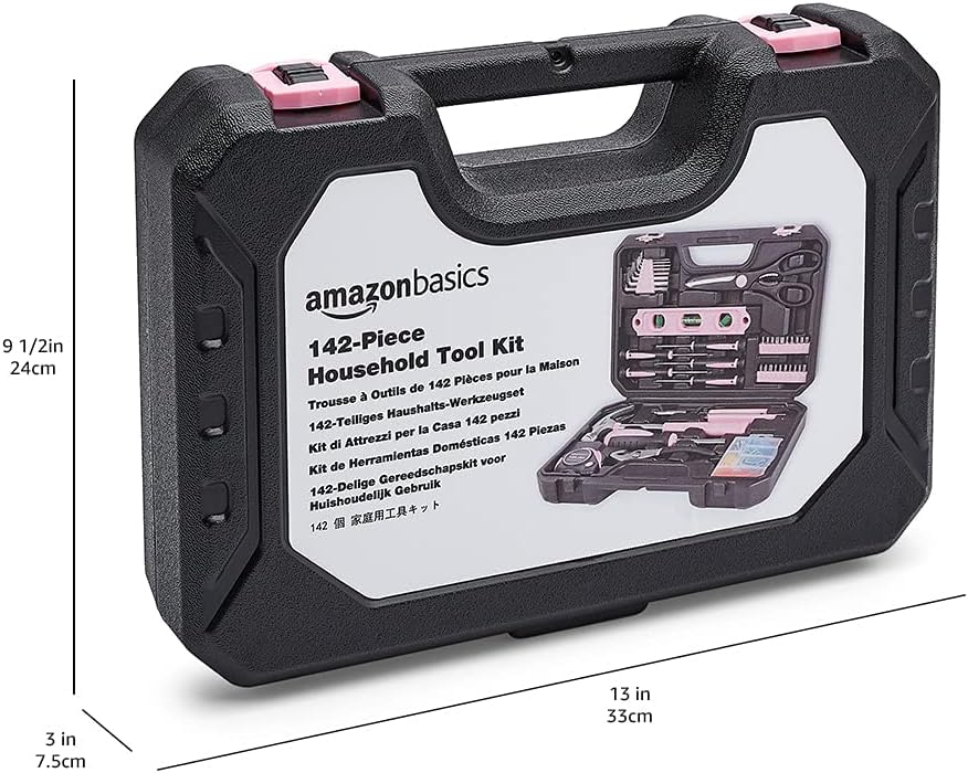 Foto 4 pulgar | Kit De Herramientas Amazon Basics Household De 142 Piezas Con Funda De Almacenamiento - Venta Internacional.