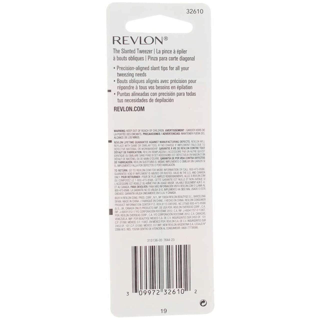 Foto 7 pulgar | Pinzas Revlon Accurate De Acero Inoxidable, Paquete De 4 - Venta Internacional.