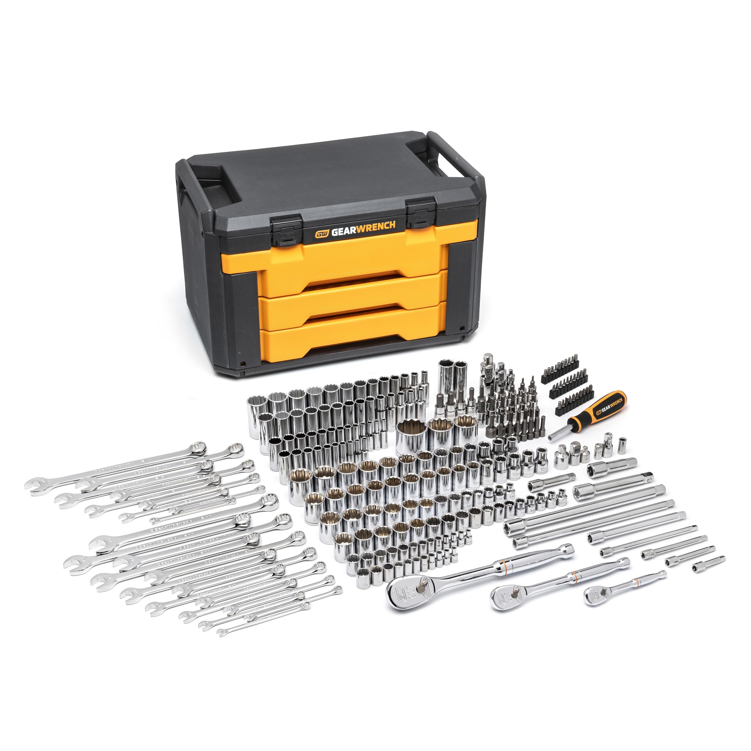 Foto 2 pulgar | Juego de Herramientas Mecánicas Gearwrench 243 Piezas con Caja de Almacenamiento - Venta Internacional