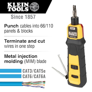 Foto 6 | Herramienta Perforadora Impact Klein Tools VDV427-300 con Hoja 66/110 - Venta Internacional