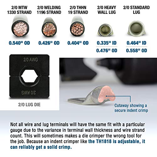 Foto 3 pulgar | Herramienta Engarzadora De Lengüetas Hidráulica Temco Th1818 Dieless Indent - Venta Internacional.